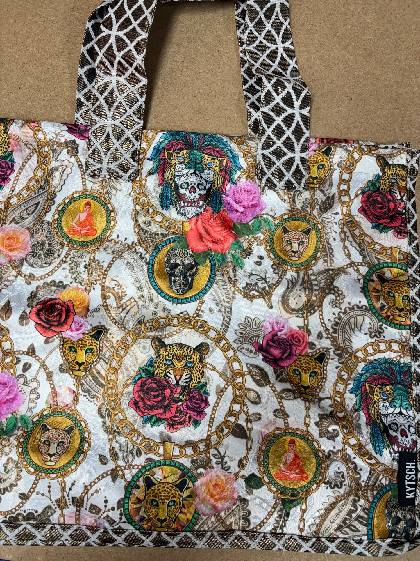 Strandtas skull panter