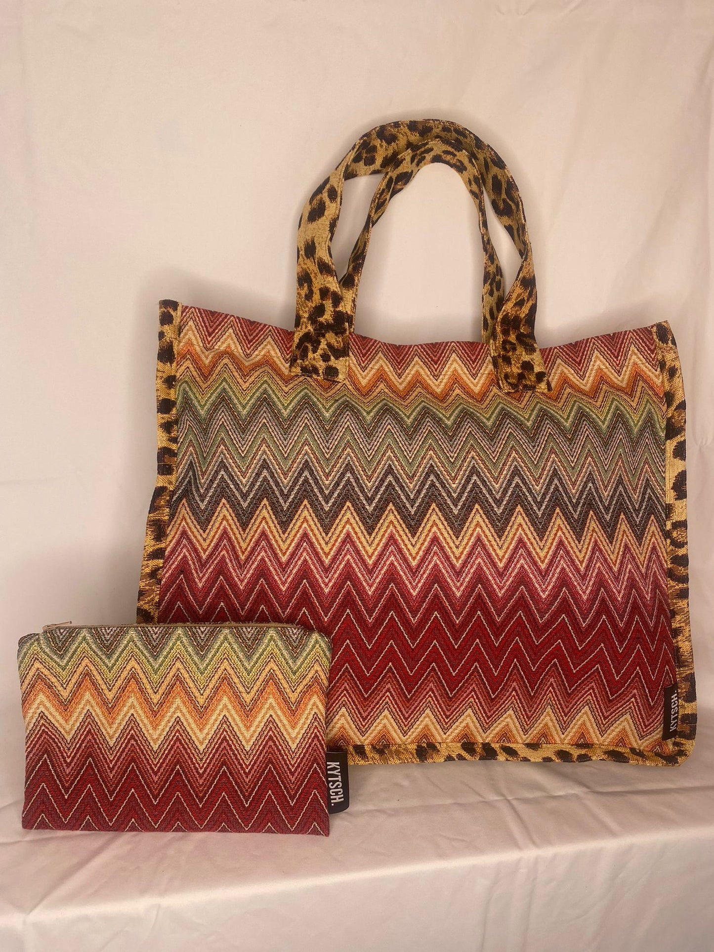 Kytsch tas multicolor zigzag