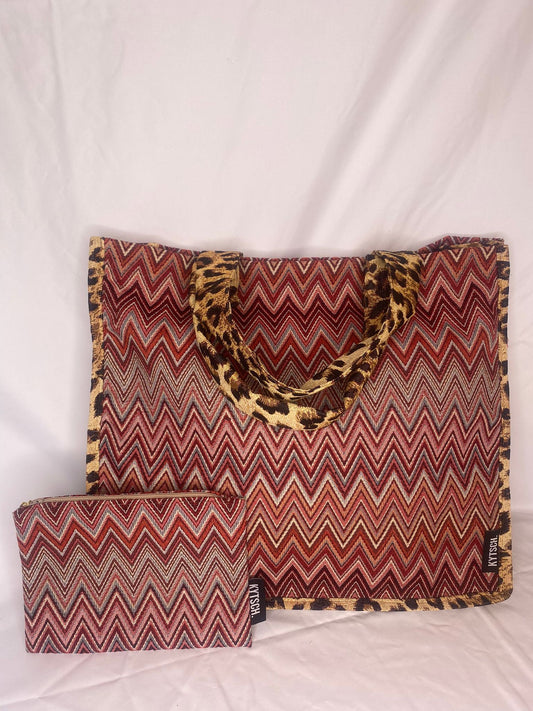 Kytsch tas zigzag rood