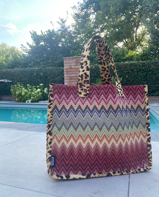 Kytsch tas multicolor zigzag