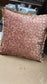 Kussen Panter velvet oud roze