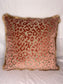 Kussen Panter velvet oud roze