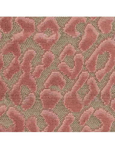 Kussen Panter velvet oud roze