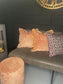 Kussen Panter velvet oud roze